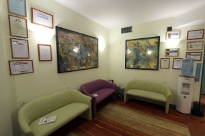 sala attesa studio dentistico